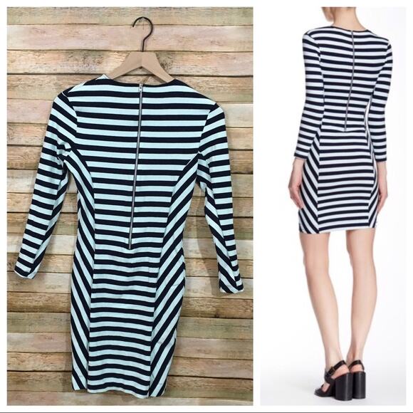 French Connection Summer Striped Dress - Green/Blue - 6 - Picture 3 of 14